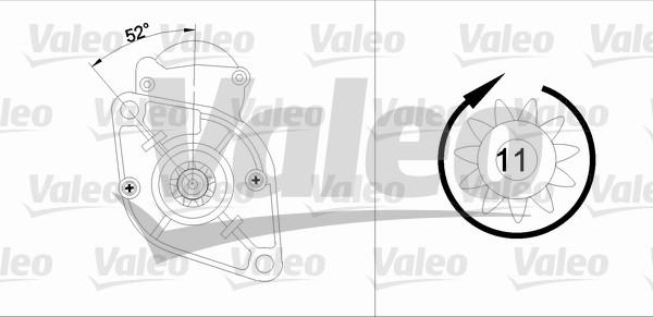 Valeo 455595 - Starteris autospares.lv