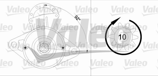 Valeo 455596 - Стартер www.autospares.lv