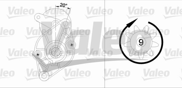 Valeo 455590 - Starteris autospares.lv