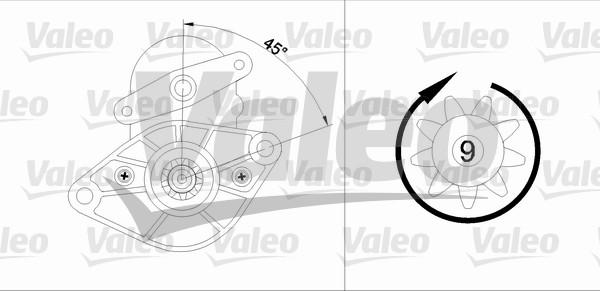 Valeo 455591 - Стартер www.autospares.lv