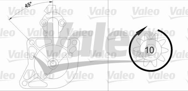 Valeo 455592 - Starteris autospares.lv