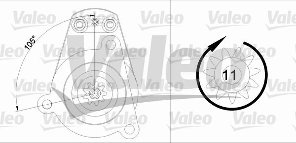 Valeo 455541 - Starteris autospares.lv