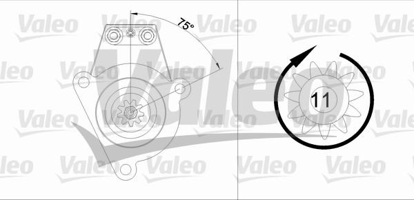 Valeo 455542 - Starteris www.autospares.lv