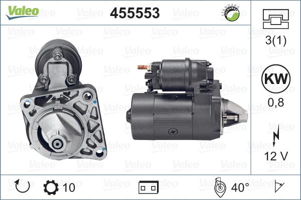 Valeo 455553 - Стартер www.autospares.lv