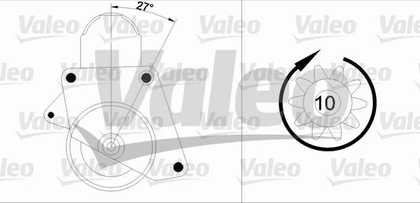 Valeo 455552 - Starteris autospares.lv