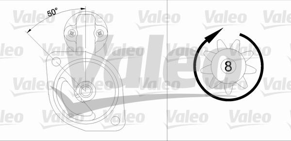 Valeo 455557 - Starteris autospares.lv