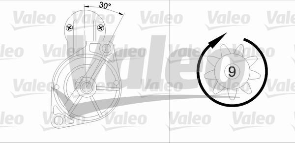 Valeo 455566 - Starteris autospares.lv