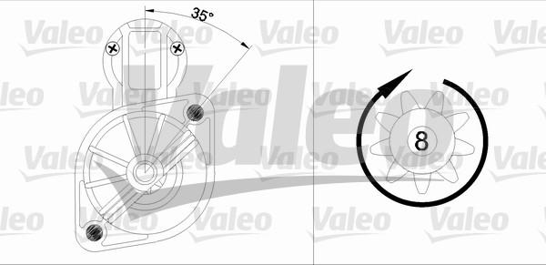 Valeo 455561 - Starter www.autospares.lv