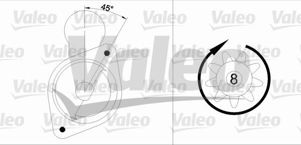 Valeo 455568 - Стартер www.autospares.lv