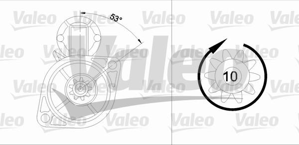 Valeo 455563 - Starteris autospares.lv