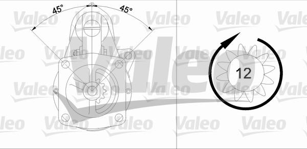 Valeo 455509 - Starteris autospares.lv