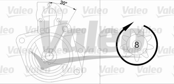 Valeo 455500 - Starteris www.autospares.lv