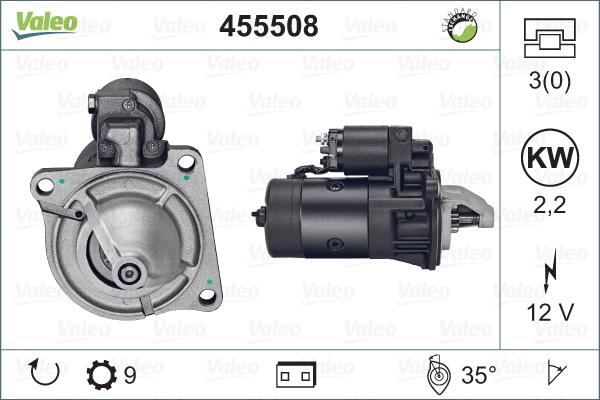 Valeo 455508 - Starter www.autospares.lv