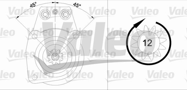 Valeo 455502 - Стартер www.autospares.lv