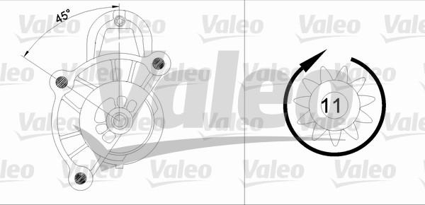 Valeo 455513 - Starteris www.autospares.lv