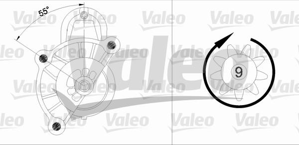 Valeo 455512 - Starteris www.autospares.lv