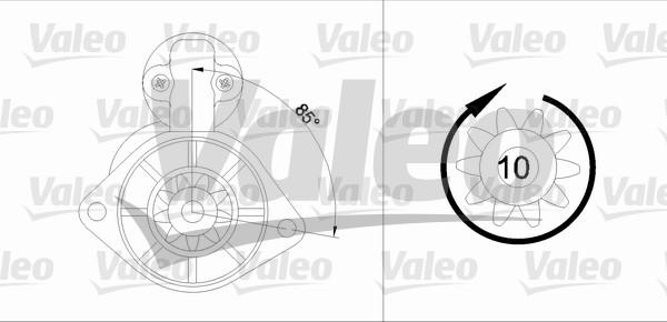 Valeo 455584 - Starteris autospares.lv