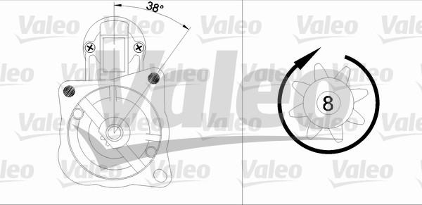 Valeo 455582 - Starteris www.autospares.lv