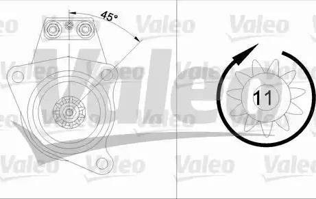 Valeo 455539 - Starteris autospares.lv