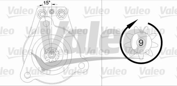 Valeo 455530 - Starteris autospares.lv