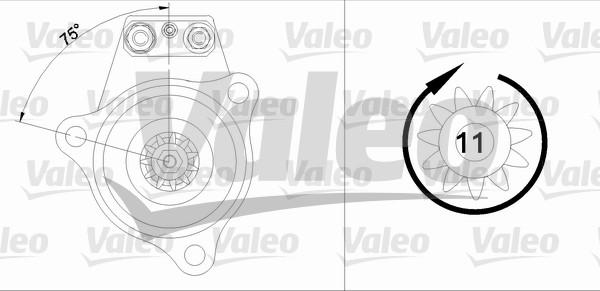 Valeo 455524 - Starteris autospares.lv