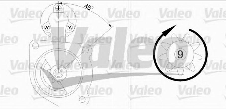 Valeo 455521 - Starter www.autospares.lv