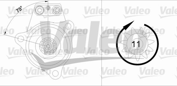 Valeo 455523 - Starteris www.autospares.lv