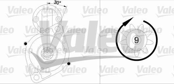 Valeo 455574 - Starteris autospares.lv