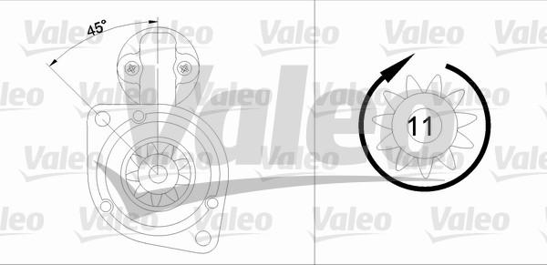 Valeo 455572 - Starteris autospares.lv