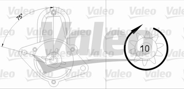 Valeo 455699 - Starteris autospares.lv