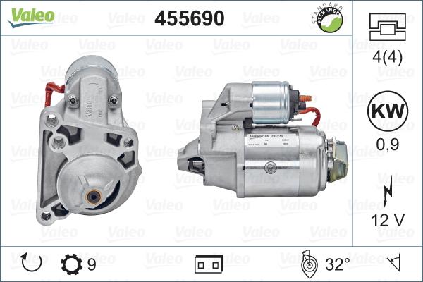 Valeo 455690 - Starter www.autospares.lv