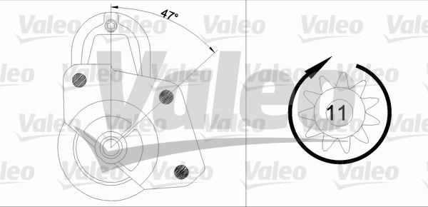 Valeo 455698 - Starteris www.autospares.lv