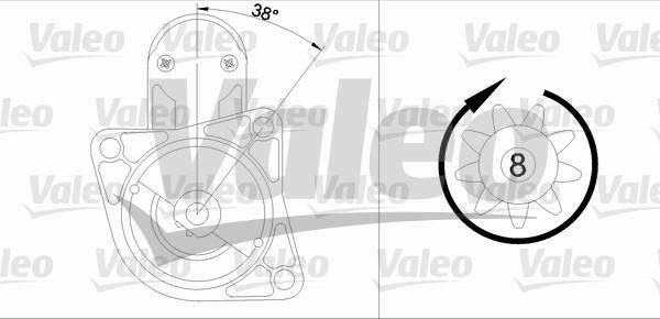 Valeo 455609 - Starteris www.autospares.lv