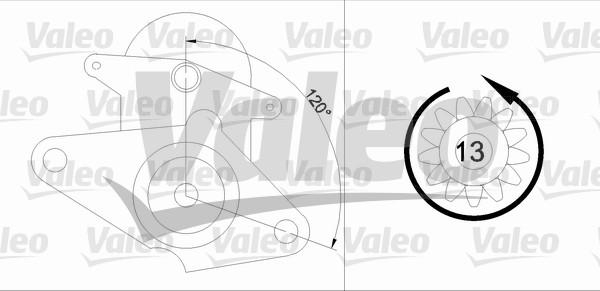 Valeo 455604 - Starteris autospares.lv