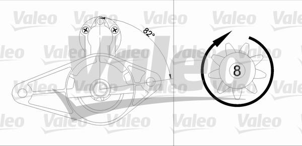 Valeo 455600 - Starteris www.autospares.lv