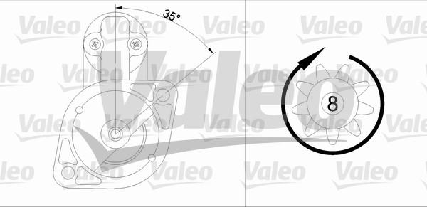 Valeo 455607 - Starteris autospares.lv