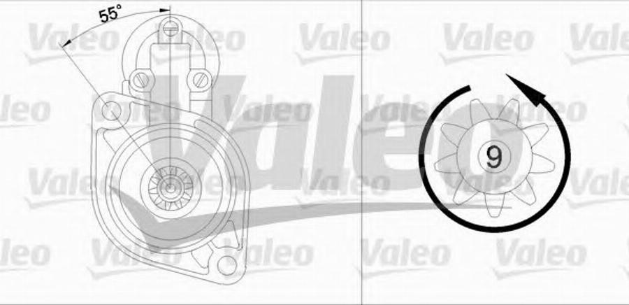 Valeo 455619 - Starteris www.autospares.lv