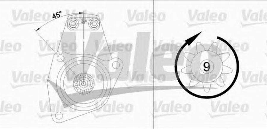 Valeo 455615 - Starteris autospares.lv