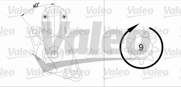 Valeo 455611 - Starteris autospares.lv