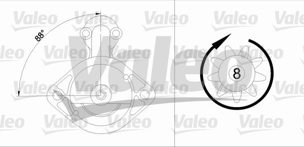 Valeo 455613 - Starteris autospares.lv