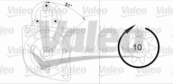 Valeo 455684 - Starter www.autospares.lv