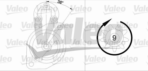 Valeo 455686 - Starteris autospares.lv