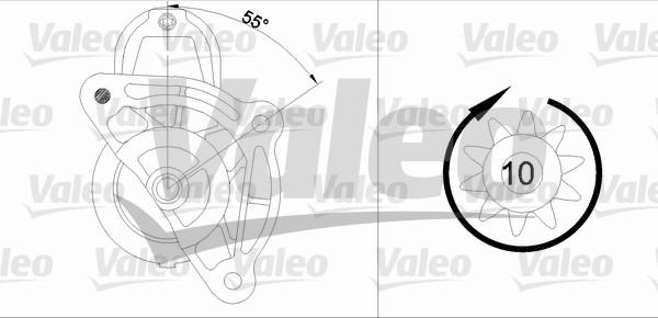 Valeo 455687 - Starteris autospares.lv