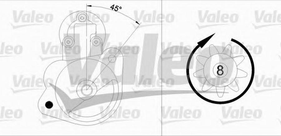 Valeo 455630 - Starteris www.autospares.lv