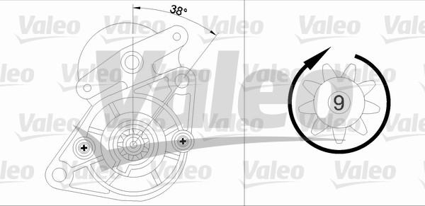 Valeo 455638 - Starteris www.autospares.lv