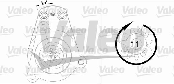 Valeo 455620 - Starteris www.autospares.lv