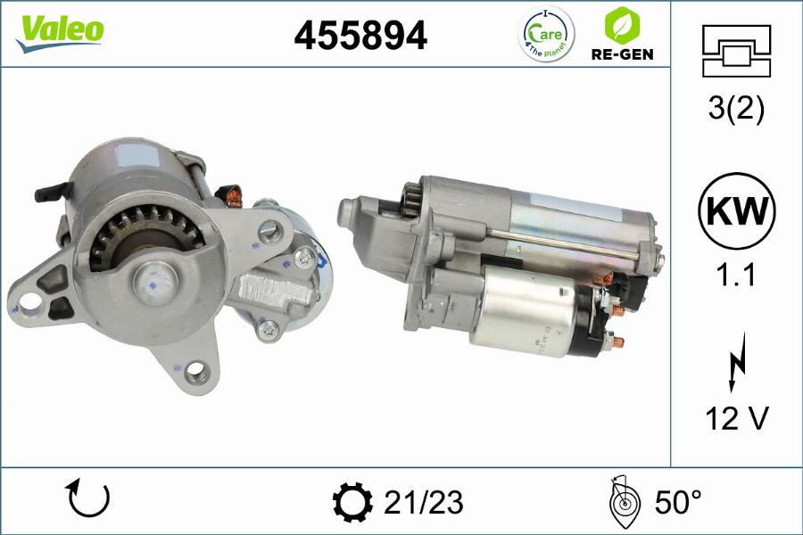 Valeo 455894 - Starteris www.autospares.lv