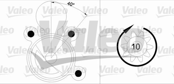 Valeo 455891 - Стартер www.autospares.lv