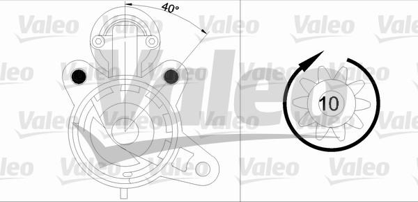 Valeo 455893 - Starteris autospares.lv