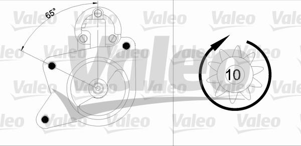 Valeo 455840 - Starteris autospares.lv